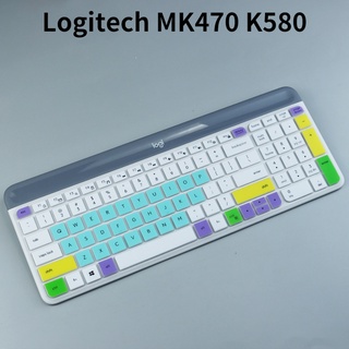 ภาพหน้าปกสินค้าแผ่นซิลิโคนป้องกันฝุ่น สําหรับคีย์บอร์ด Logitech MK470 K580 ที่เกี่ยวข้อง