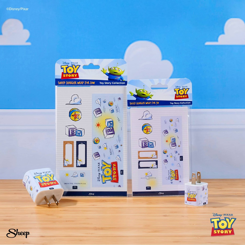 toy-story-limited-collection-สติ๊กเกอร์-wrap-charger-sticker-ลอกออกได้ไม่ทิ้งคราบ-สำหรับติดอแดปเตอร์-ลิขสิทธิ์แท้