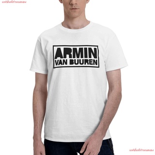 แฟชั่นที่กำหนดเอง เสื้อผู้ชาย DJ Disc Jockey ดีเจ ดนตรี อาร์มิน ฟาน บูเรน Armin Van Buuren Tee Shirts Mens Basic Short
