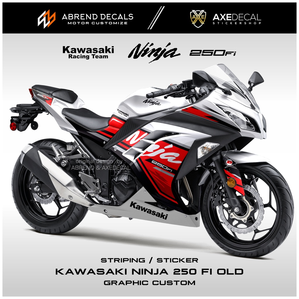 สติกเกอร์-ลายกราฟิก-ninja-250-fi-kawasaki-ninja-fi-old-old-old-สําหรับติดตกแต่งรถจักรยานยนต์