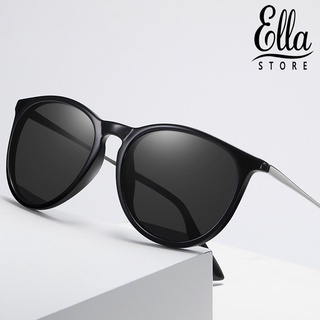 Ellastore123 แว่นตากันแดด เลนส์โพลาไรซ์ ทรงสี่เหลี่ยมผืนผ้า แฟชั่น สําหรับขับรถ ทุกเพศ