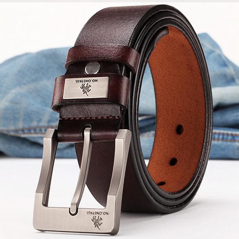 fin-1-เข็มขัด-ผู้ชาย-เข็มขัดหนังแท้-man-genuine-leather-belt-2536-สีกาแฟ