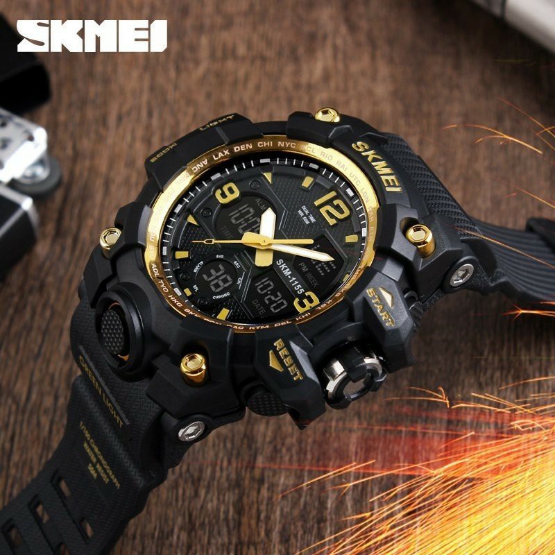 ภาพหน้าปกสินค้าSKMEI 1155 นาฬิกาข้อมือสองระบบ กันน้ำ 100% จากร้าน lifetimewatch บน Shopee