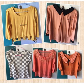 เสื้อผ้ามือสอง ผ้าชีฟอง ผ้าลูกไม้ ผ้าใส่สบาย👚🎀