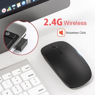 ภาพขนาดย่อของภาพหน้าปกสินค้าเมาส์ไร้สาย Wireless Mouse 2.4GHz เมาส์ไร้สายแบบบาง ไม่รวมถ่าน (จัดส่งสีแบบสุ่ม) จากร้าน preeyawadeebam บน Shopee ภาพที่ 1