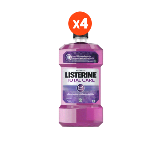 [27APRJJ15 โค้ดลด15%] [แพ็ค 4]ลิสเตอรีน น้ำยาบ้วนปาก โทเทิลแคร์ 750 มล. x 4 Listerine Total Care 750ml. x 4