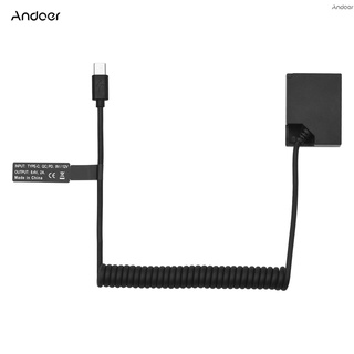 Andoer Np-W126 แบตเตอรี่ Dummy Usb-C Coupler อะแดปเตอร์แบตเตอรี่ดัมมี่ X-S10 X-A2 X-E3 X-A2 X-A5 X-T3 X-T4 X-T20 X-T100 X-T200 X-T100