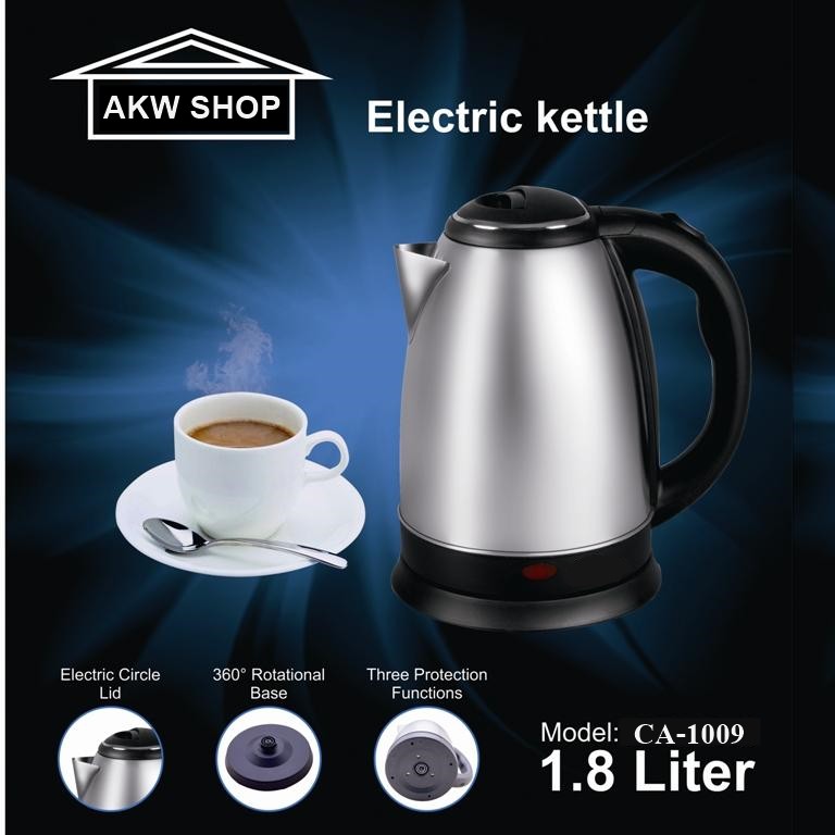 SMART HOME Electric kettle กาต้มน้ำไฟฟ้า 1.8 ลิตร รุ่น CA1009 กาต้มน้า