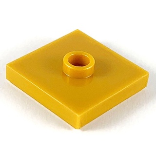 Lego plate part (ชิ้นส่วนเลโก้) No.87580 Modified 2 x 2 with Groove and 1 Stud in Center (Jumper)