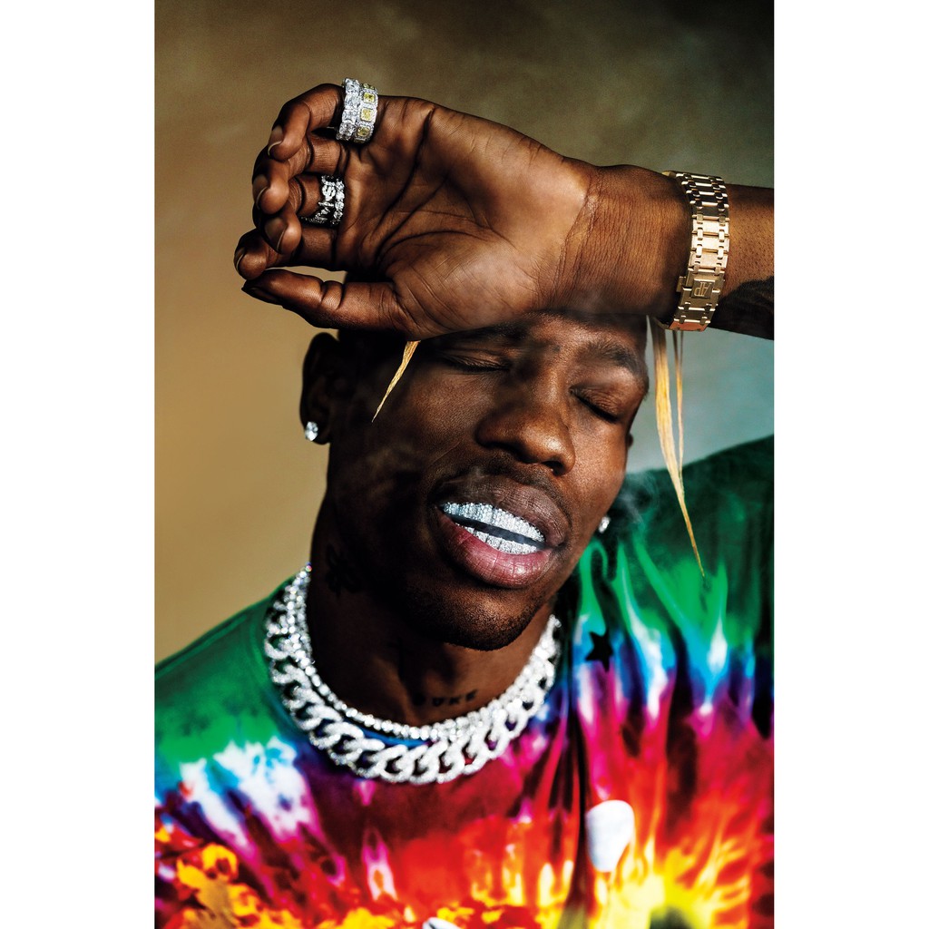 ทราวิส-สก็อตต์-travis-scott-โปสเตอร์-poster-แร็ปเปอร์-rapper-hiphop-ฮิปฮอป-โปสเตอร์-รูปภาพ-ตกแต่งผนัง-music