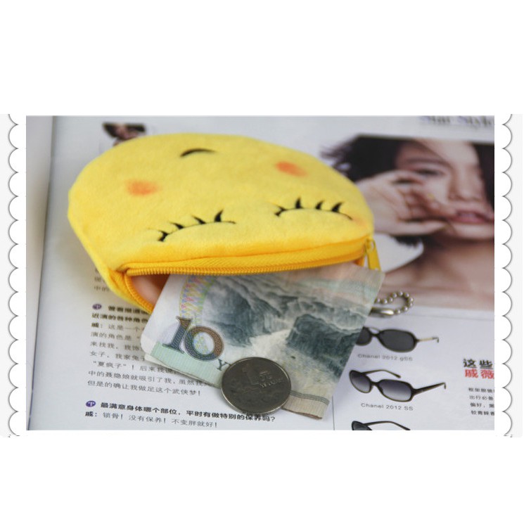 b502-557-กระเป๋าใส่เหรียญ-อิโมจิ-ลายหน้าตา-น่ารัก-นุ่มนิ่ม