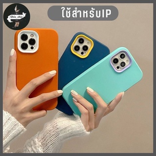 -พร้อมส่งในไทย-เคสซิลิโคน เคสประกบสีพื้นมาใหม่  TPU นิ่ม ใช้สำหรับIPทุกรุ่น #028