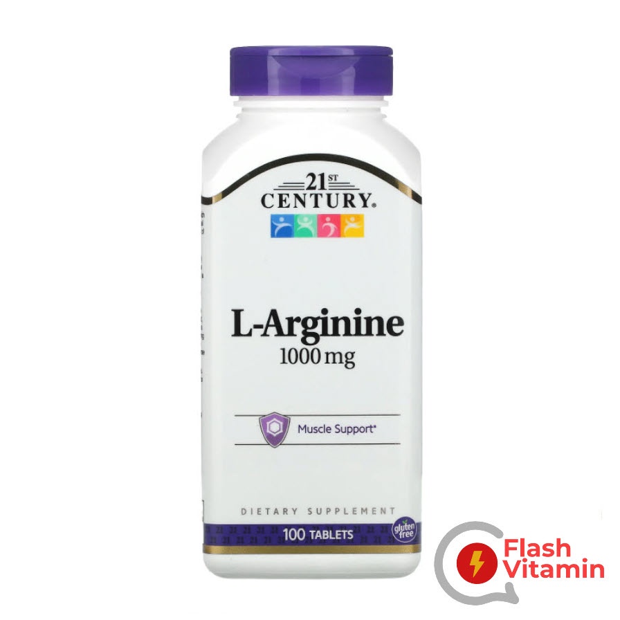 พร้อมส่ง-21st-century-l-arginine-1-000-mg-100-เม็ด-แอลอาร์จินีน