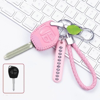 🚗ปลอกกุญแจ Suzuki 🚗 เคสกุญแจรถยนต์ Key cover ซองกุญแจหนังแท้ งานหนังกลับเย็บ ​Premium สมาร์ทคีย์ ทุกรุ่น พร้อม