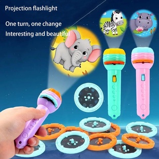 [CHOO] Flashlight Projector Projection Lighting Story Lamps Early Childhood Education Cognition Device with Dinosaur