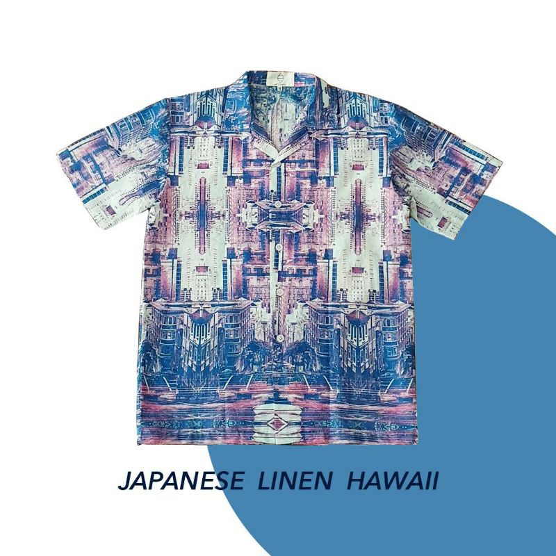 airtoearth-hawaii-shirt-japanese-linen-mahanakorn-เสื้อเชิ้ตฮาวายผ้าลินินญี่ปุ่นพิมพ์ลาย