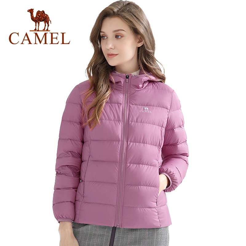 camel-เสื้อแจ็กเก็ต-คอปกตั้ง-กันลม-อบอุ่น-น้ําหนักเบา-สีขาว-สําหรับผู้หญิง