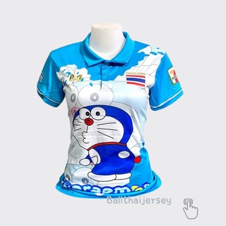 ❥❥เสื้อบอลDoraemon โดเรม่อนปากจู๋ สวยสดใส❥❥มีบริการเก็บเงินปลายทางจ้า