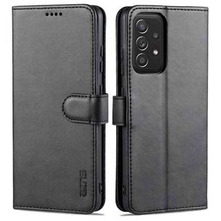 เคสโทรศัพท์หนัง Pu แบบฝาพับพร้อมช่องใส่บัตรสําหรับ Samsung Galaxy A22 A52S A52 A03S M62 F62