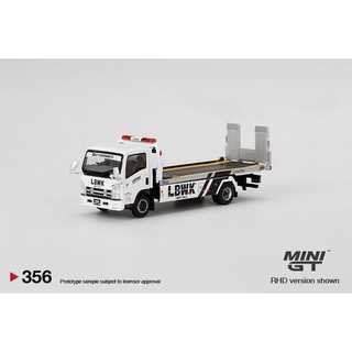 MiniGT No. 356-R Isuzu N-Series Vehicle Transporter LBWK White