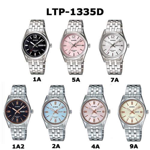 ราคาและรีวิวCasio นาฬิกาข้อมือผู้หญิง สายสเตนเลส รุ่น LTP-1335D,LTP-1335D-1A,LTP-1335D-5A,LTP-1335D-7A,LTP-1335D-2A,LTP-1335D-1A2,LTP-1335D-9A,LTP-1335D-4A