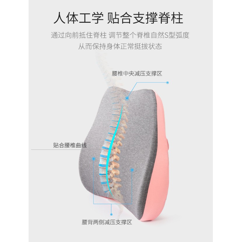 เบาะรองหลังเพื่อสุขภาพ-รองรับสรีระได้ดี-หมอนรองหลัง-เบาะเพื่อสุขภาพ-หมอนเมมโมรี่โฟมพยุงเอว-เบาะพิงหลัง