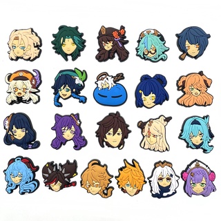Genshin Impact การ์ตูนน่ารัก เสน่ห์รองเท้า สําหรับ Crors