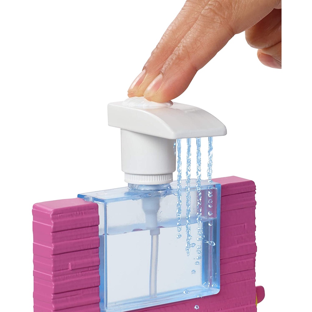 barbie-doll-and-furniture-set-fxg51-bathroom-with-working-shower-and-three-bath-accessories-ชุดตุ๊กตาบาร์บี้-และเฟอร์นิเจอร์-fxg51-ฝักบัวอาบน้ํา-พร้อมฝักบัวอาบน้ํา-และอุปกรณ์อาบน้ําสามชิ้น