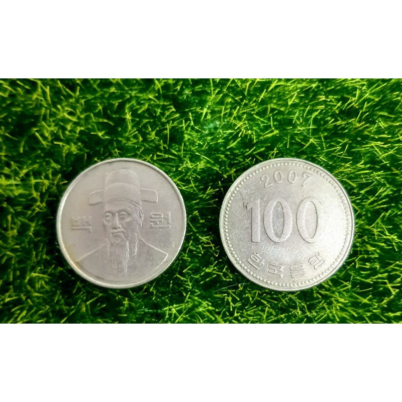 เหรียญ100วอน-เกาหลี-ปีเก่าระหว่าง1986-2007คละปี