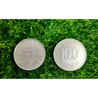 เหรียญ100วอน เกาหลี ปีเก่าระหว่าง1986-2007คละปี