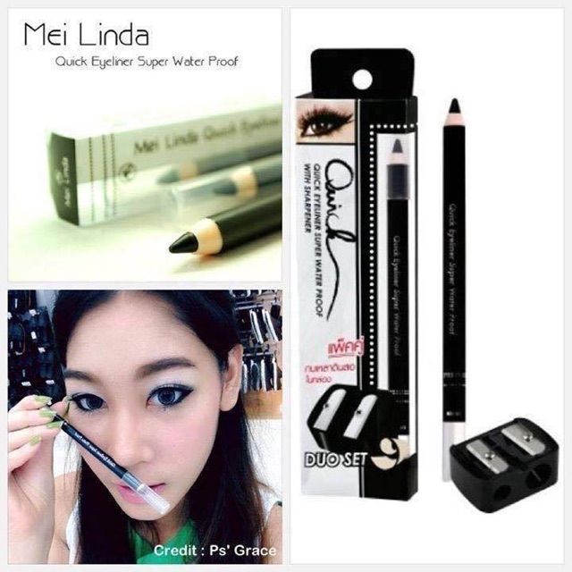 mei-linda-อายไลเนอร์-quick-eyeliner-super-water-proof-black