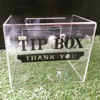 🔥🔥กล่องTip box ข้อความเลเซอร์ตัวนูน