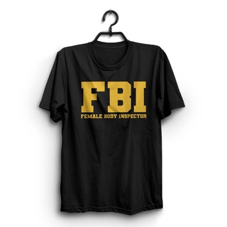 เสื้อยืดโอเวอร์ไซส์Fbi เสื้อยืดลําลอง แขนสั้น พิมพ์ลายตลก ของขวัญวันเกิด สําหรับผู้ชายS-3XL