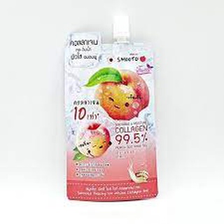 สมูทโตะ พีชชี่ ไอซ์ ไวท์ คอลลาเจน เจล Smooto Peachy Ice White Collagen Gel แบบซองขนาด40 กรัม