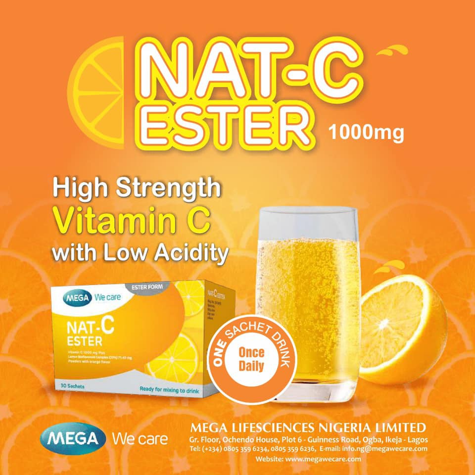 ภาพสินค้าMEGA NAT C ESTER วิตามินซีแบบซองผสมน้ำชงดื่ม 30 ซอง จากร้าน vitadpharmacy บน Shopee ภาพที่ 2