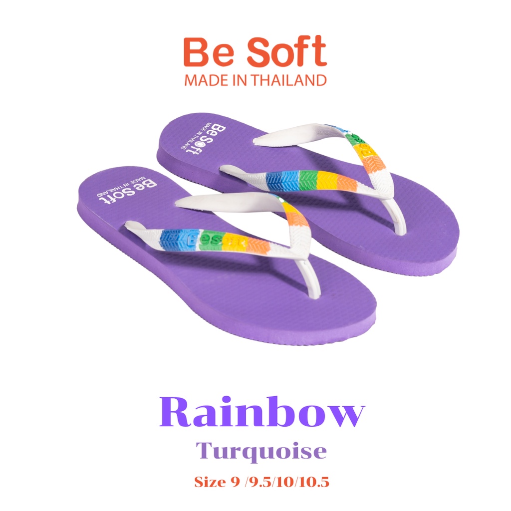 รองเท้าแตะผู้ฆญิง-แบรนด์-besoft-รุ่น-rainbow-violet