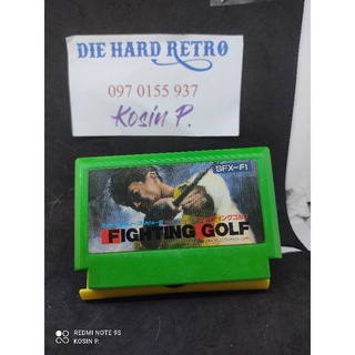 ตลับแท้ Fighting Golf เครื่อง Famicom มาเล่นกอล์ฟกัน สภาพใช้งานได้ปกติ สินค้าดี ไม่มีย้อมแมว