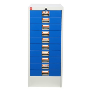 File cabinet CABINET 10 DRAWERS LUCKY WORLD CDX-10-RG BLUE Office furniture Home & Furniture ตู้เอกสาร ตู้ลิ้นชักเหล็ก 1