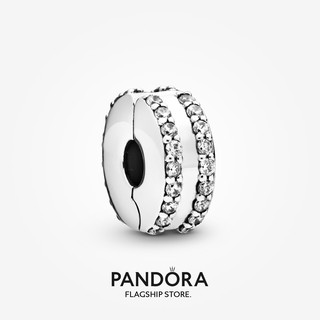 Pandora จี้คลิปหนีบ เส้นคู่ DIY สําหรับของขวัญวันเกิด ผู้หญิง p825