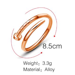 ภาพขนาดย่อของภาพหน้าปกสินค้าแหวน ลายตะปู แฟชั่นสไตล์เกาหลี จากร้าน yydz2.th บน Shopee ภาพที่ 2