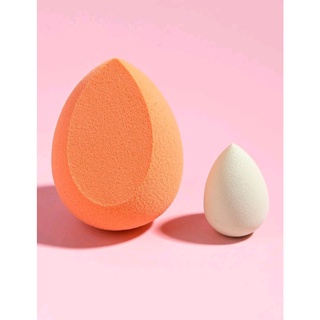 ฟองน้ำแต่งหน้าเซท 2 ชิ้น พัฟแต่งหน้า ฟองน้ำเกลี่ยรองพื้น 2pcs Makeup Sponge Set (ส่งจากไทย)