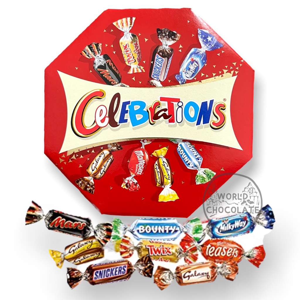 Celebrations Chocolate รวมช็อคโกแลตยอดฮิต 8 ชนิด Exp.24/3/2024 Shopee