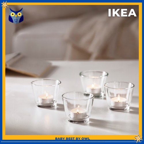 ikea-พร้อมส่ง-ที่ใส่เทียนหอม-เทียนหอมทีไลท์-แก้วใส่