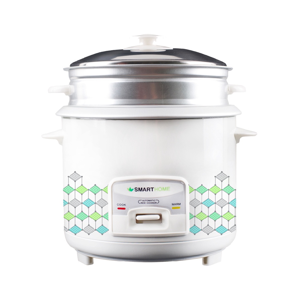 ราคาและรีวิวSMART HOME RICE COOKER หม้อหุงข้าวพร้อมซึ้งนึ่ง ขนาด 1.8 ลิตร รุ่น SRC-1812