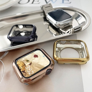 Watch Case Ultra-thin Plated Watch Case for Apple Series 3 2 1 42 38MM TPU Cover for IWatch Se 6 5 4 44 40MM