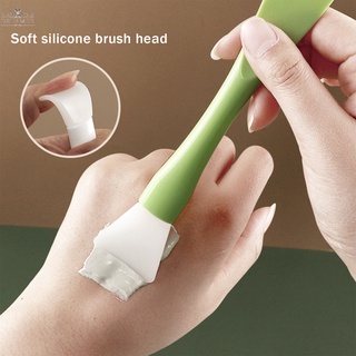 【DREAMER】Double-sided Silicone Skin Care Brush Handle Mask Brush Soft Fiber Cream Coating Makeup Beauty Tool