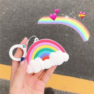 Cute Rainbow Cloud Airpods Cover Silicone Creative Korean Drop Protection AirPods 1 2 Case
