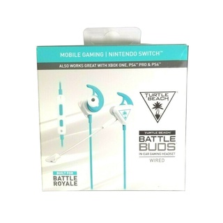 Turtle Beach Battle Buds In-Ear Gaming Headset ( White/Teal )