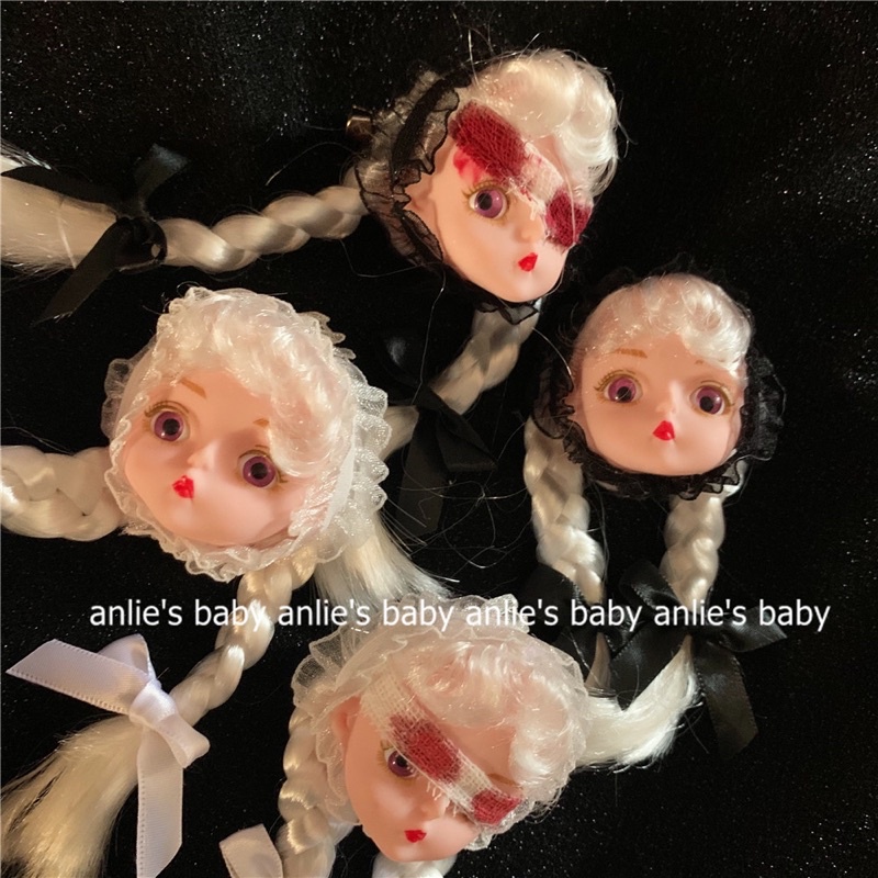 sale-เข็มกลัดรูปหัวตุ๊กตาโลลิต้าผูกโบว์-gothic-lolita-พร้อมส่ง