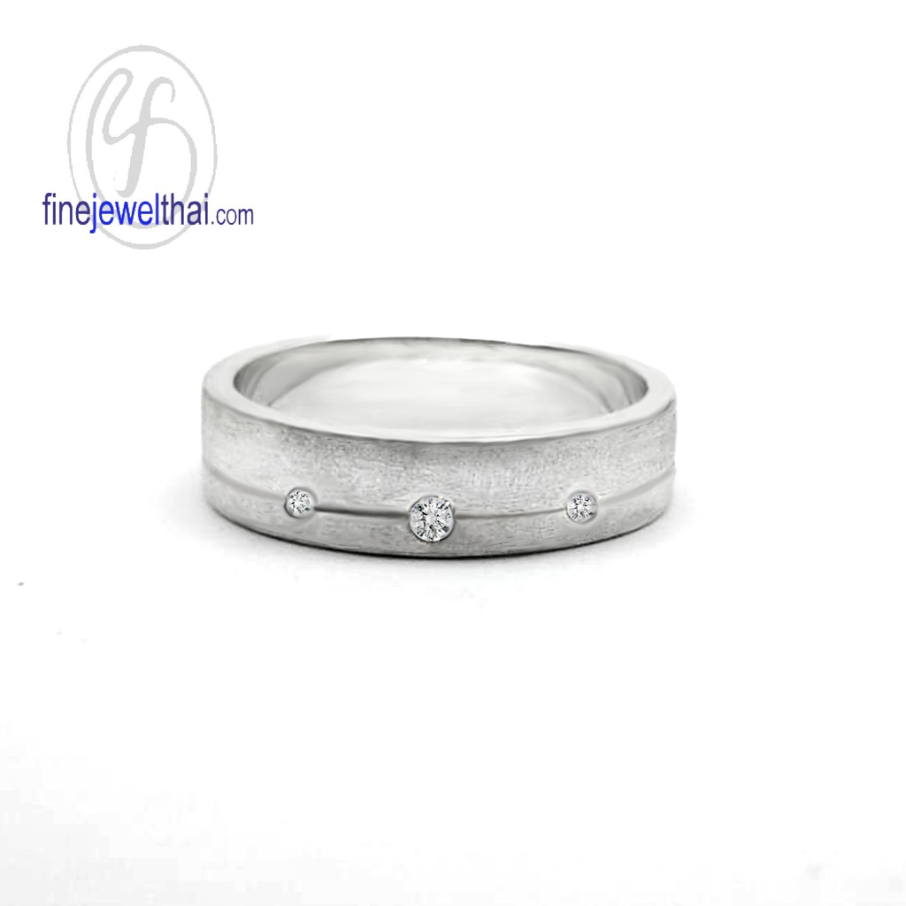 finejewelthai-แหวนเพชร-เพชร-แหวนหมั้น-แหวนแต่งงาน-diamond-cz-wedding-ring-silver-white-gold-r30146cz